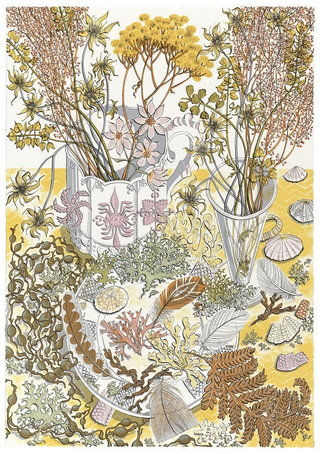 Angie Lewin, Nature Study Late Summer, Screenprint