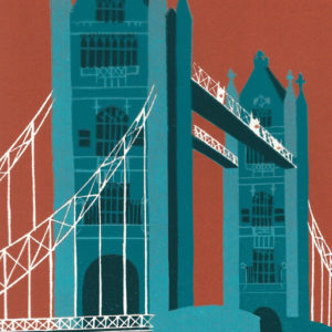 Tower Bridge (teal) - Jennie Ing