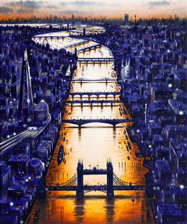 Thames Bridges - Dusk - John Duffin