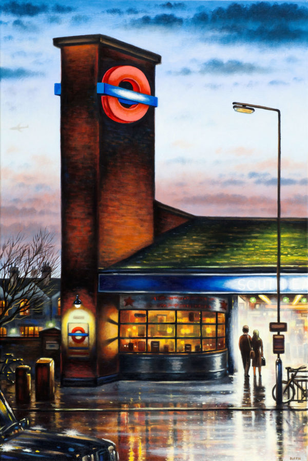 Tube Station Night (South Ealing) - John Duffin