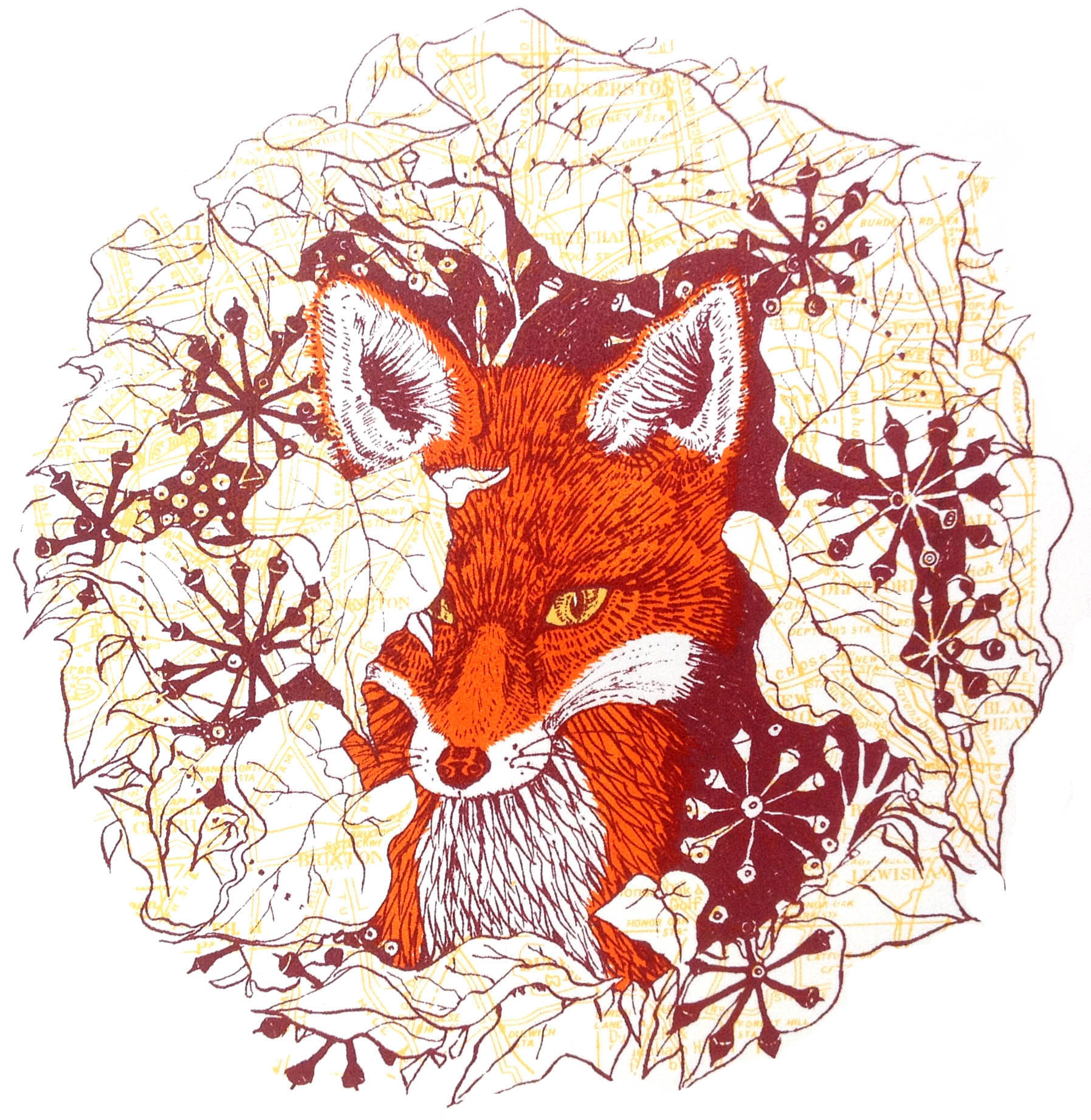 Рисование творческое лисица